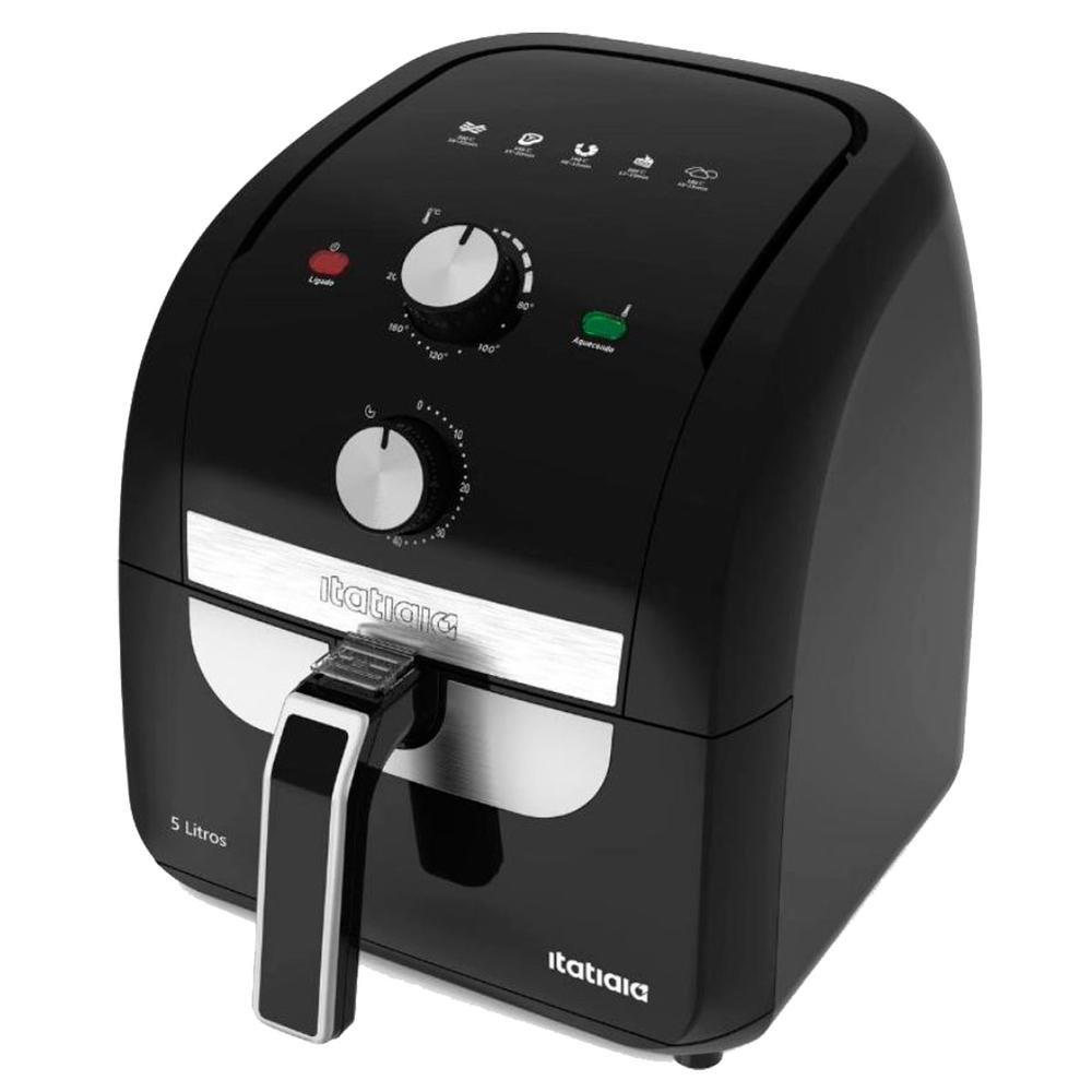 Fritadeira Elétrica Air Fryer Itatiaia 5 Litros Preto 127V (MP)
