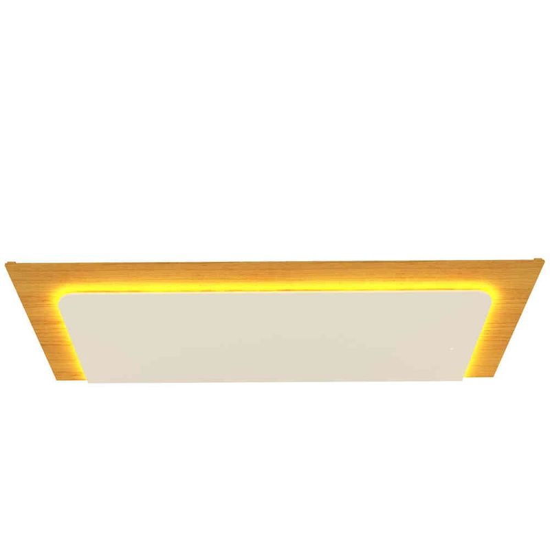 cabeceira gelius innova casal com led naturale e off white 252733