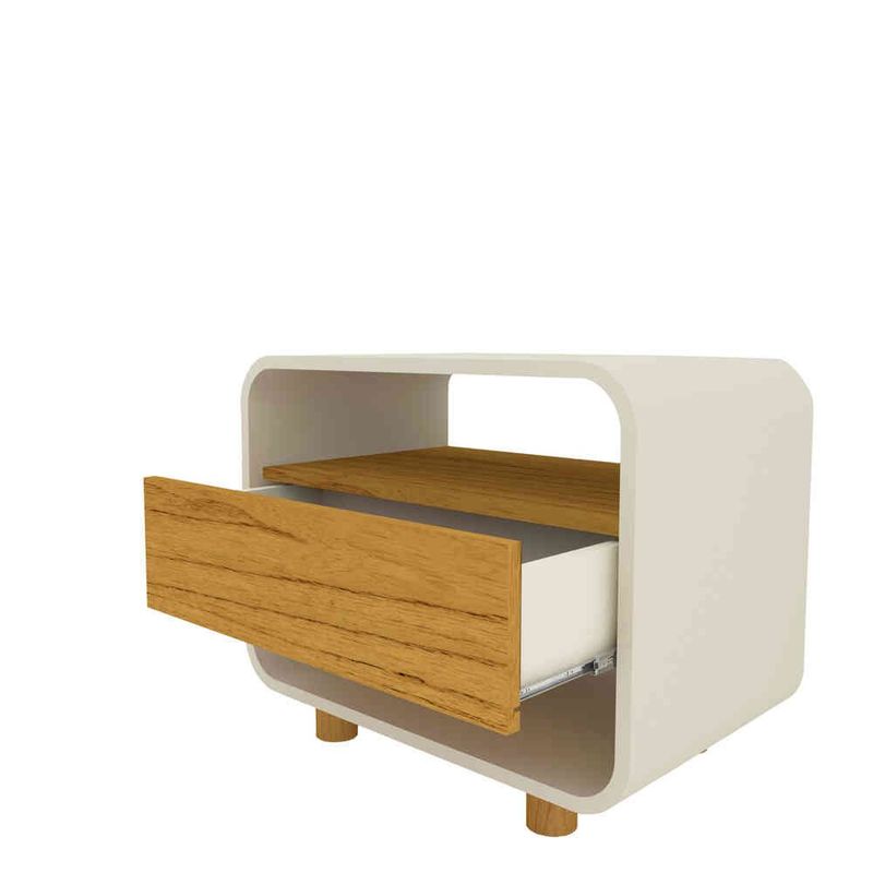 cabeceira gelius innova casal com led naturale e off white 252733