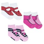 kit meia pimpolho com 3 unidades menina 16-20 82181 (mp)