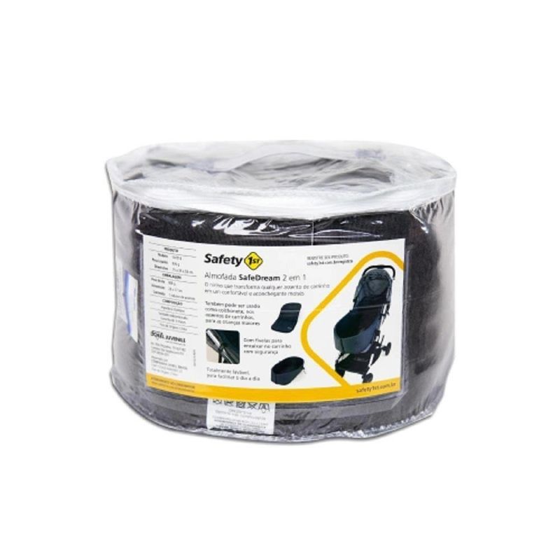 almofada infantil safedream 2 em 1 1st grey safety imp01999 (mp)