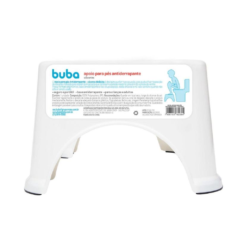 apoio para os pés buba cocoras antiderrapante 16236 (mp)