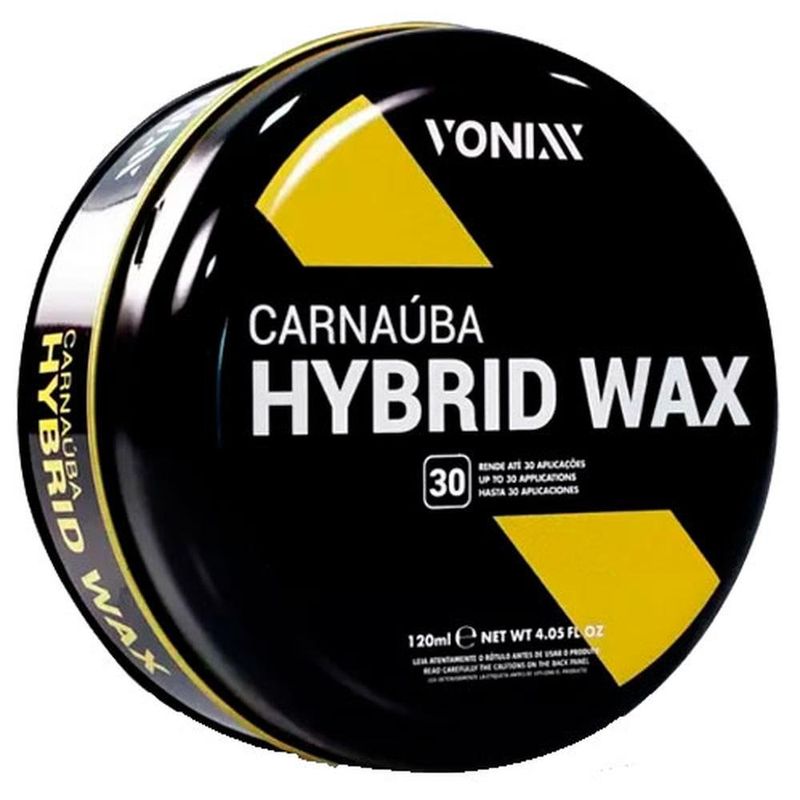 cera automotiva de carnaúba vonixx brilho e repelência com aplicador 120ml (mp)