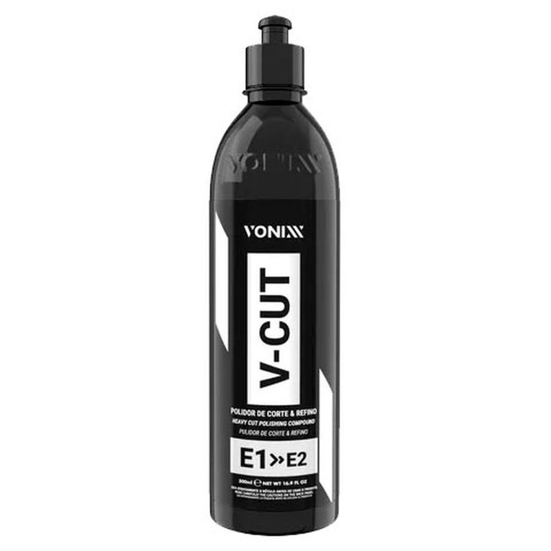 polidor automotivo de corte premium e refino vonixx v-cut 500ml (mp)