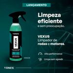 limpador de rodas e motores vonixx vexus 500ml (mp)