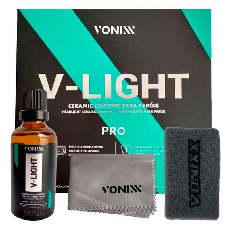 vitrificador para faróis automotivos vonixx v-light 50ml (mp)