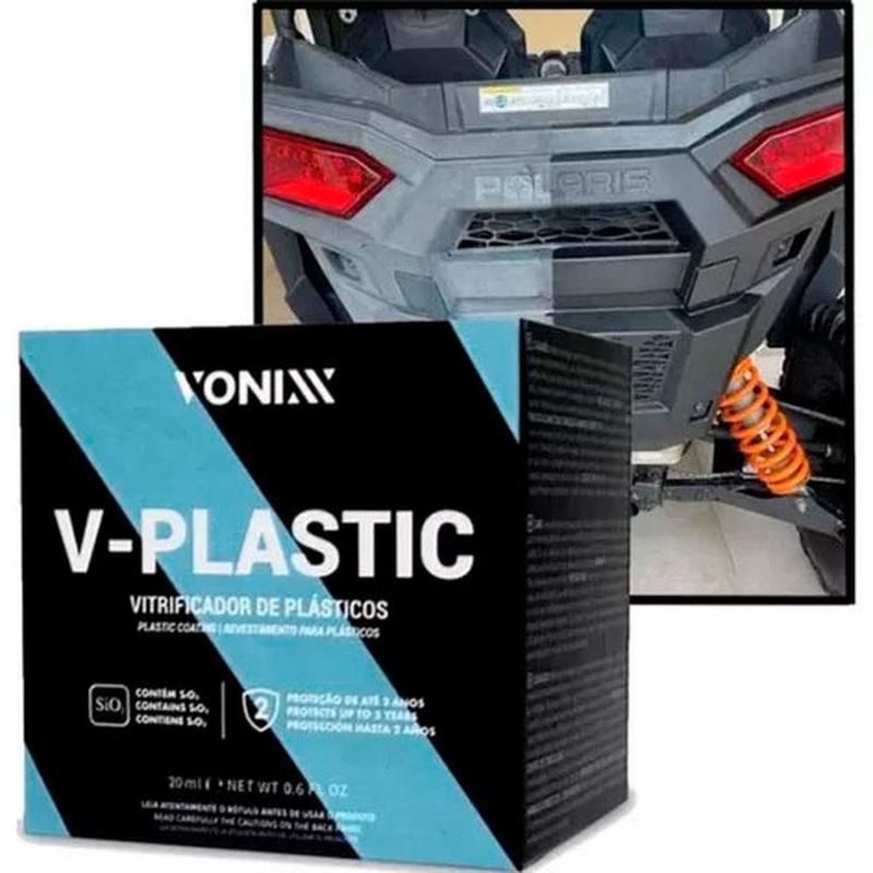 vitrificador para plástico automotivo vonixx v-plastic 20ml (mp)