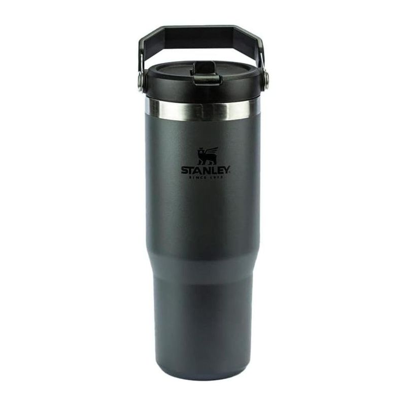 garrafa térmica stanley flip straw tumbler 887ml cinza 8089 (mp)