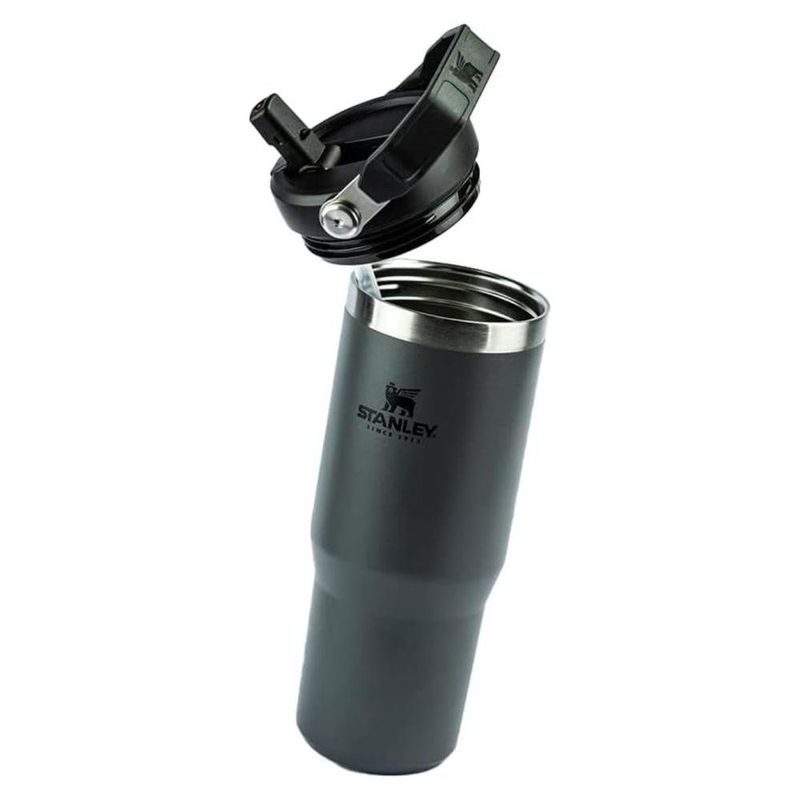 garrafa térmica stanley flip straw tumbler 887ml cinza 8089 (mp)