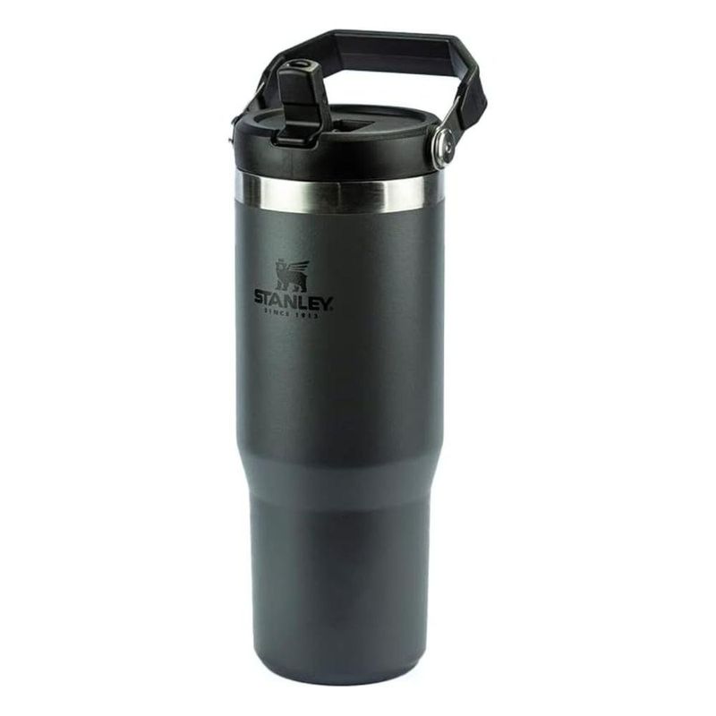 garrafa térmica stanley flip straw tumbler 887ml cinza 8089 (mp)