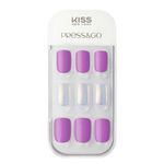 unhas postiças auto colantes kiss pink (mp)