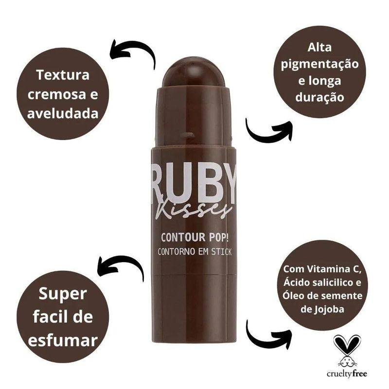 contorno em stick kiss espresso pop (mp)