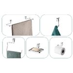 kit de acessórios para banheiro 5 peças schmitt 10060