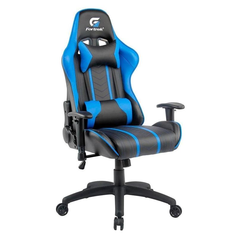 cadeira gamer fortrek black hawk preto e azul 70512 (mp)