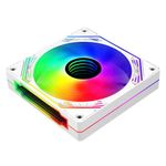 kit hayom 3 cooler fan para gabinete 120mm led argb + controle remoto fc1309 branco (mp)