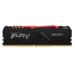 memória ram kingston para desktop 32gb ddr4 3200mhz fury beast rgb kf432c16bba/32 (mp)