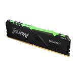memória ram kingston para desktop 32gb ddr4 3200mhz fury beast rgb kf432c16bba/32 (mp)