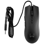 mouse gamer warrior usb rush 7 botões rgb 12000dpi preto (mp)