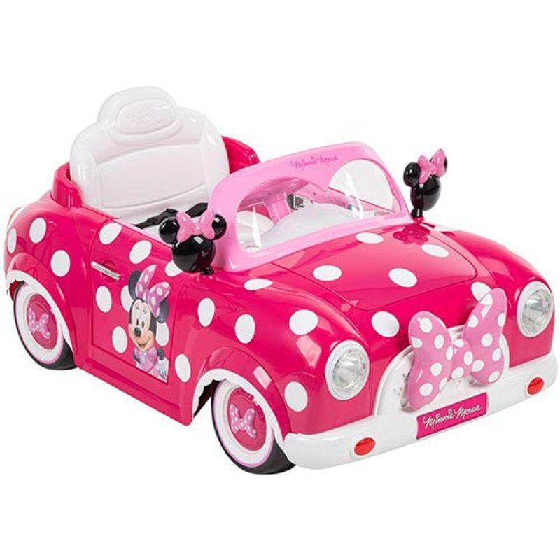 carro elétrico infantil zippy toys minnie 6v rosa 9148-ce23mn