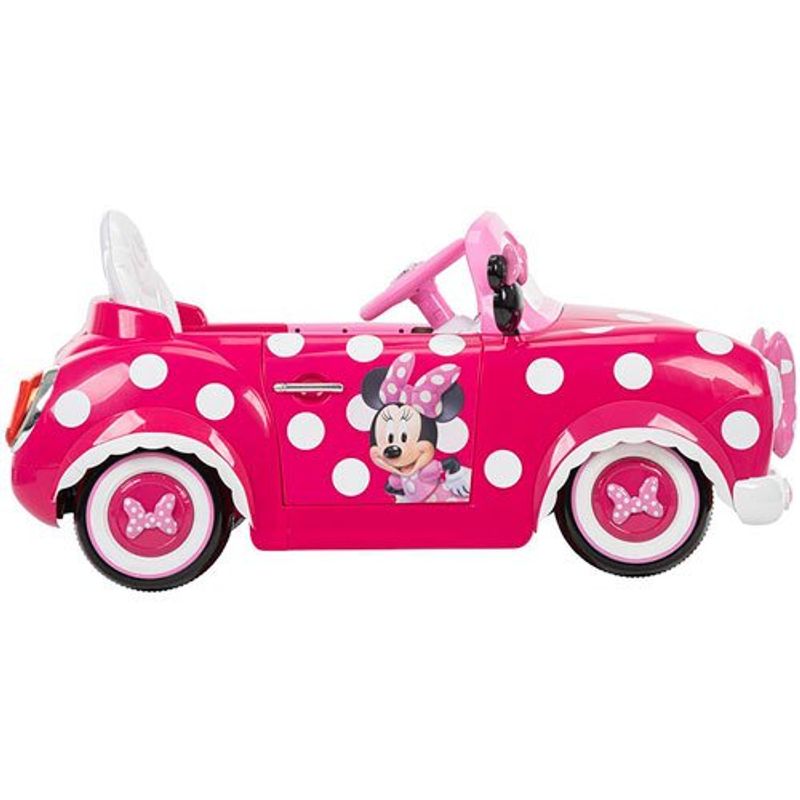 carro elétrico infantil zippy toys minnie 6v rosa 9148-ce23mn