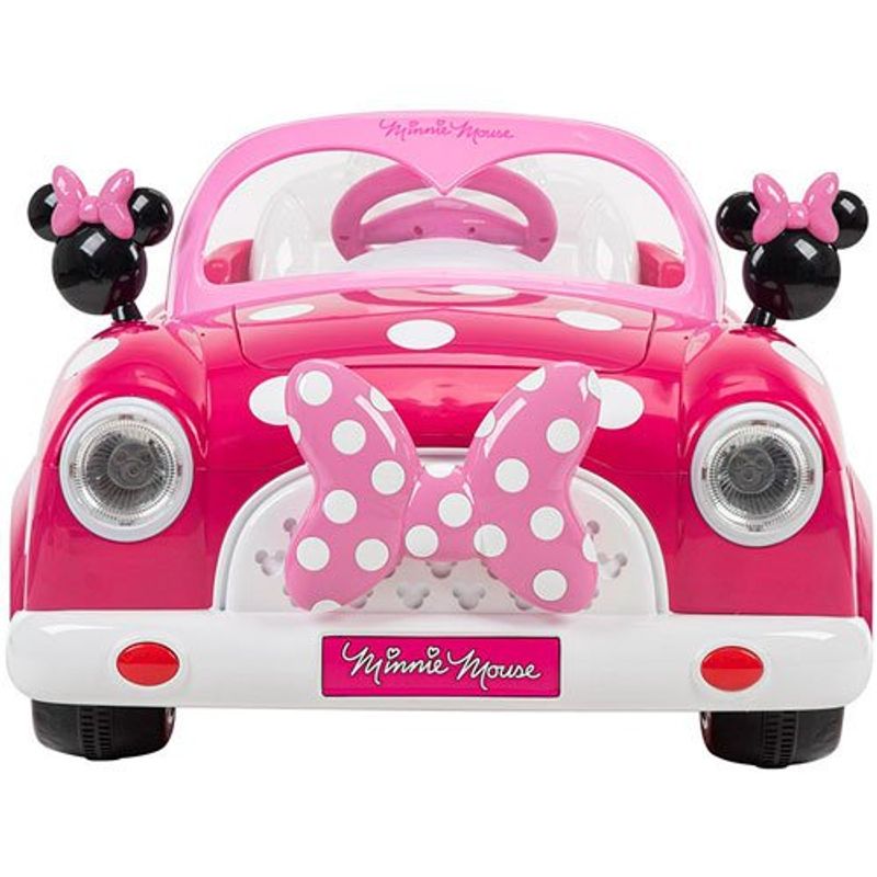carro elétrico infantil zippy toys minnie 6v rosa 9148-ce23mn