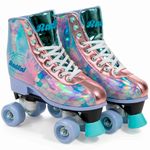 patins fenix radkal roller skate sereia 4 rodas 35-38 azul rl-13
