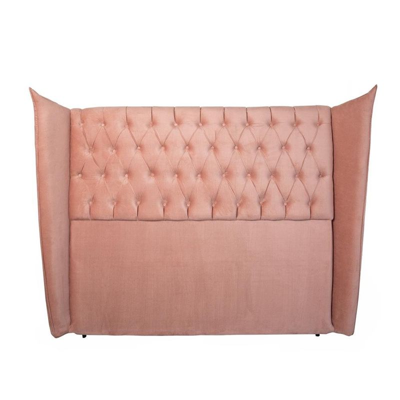 cabeceira de cama casal aga captoner canadá 138x130cm salmão (mp)