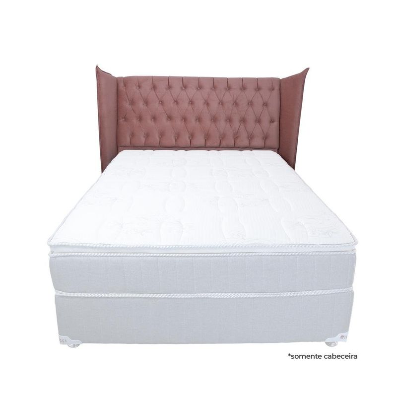 cabeceira de cama casal aga captoner canadá 138x130cm salmão (mp)