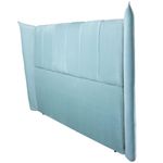 cabeceira de cama casal aga monaco 138x130x15cm verde água (mp)