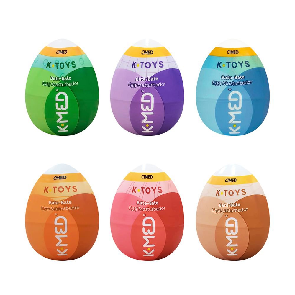 Eggs Masturbador Masculino Cimed K-Toys Bate Bate 6 Unidades