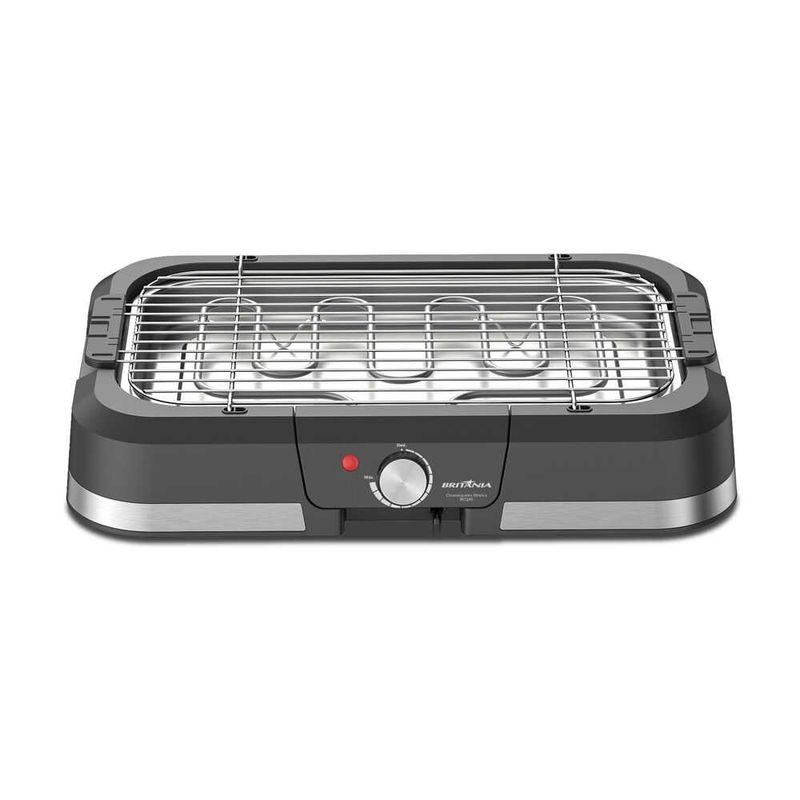 churrasqueira elétrica britânia bcq40 preto e inox