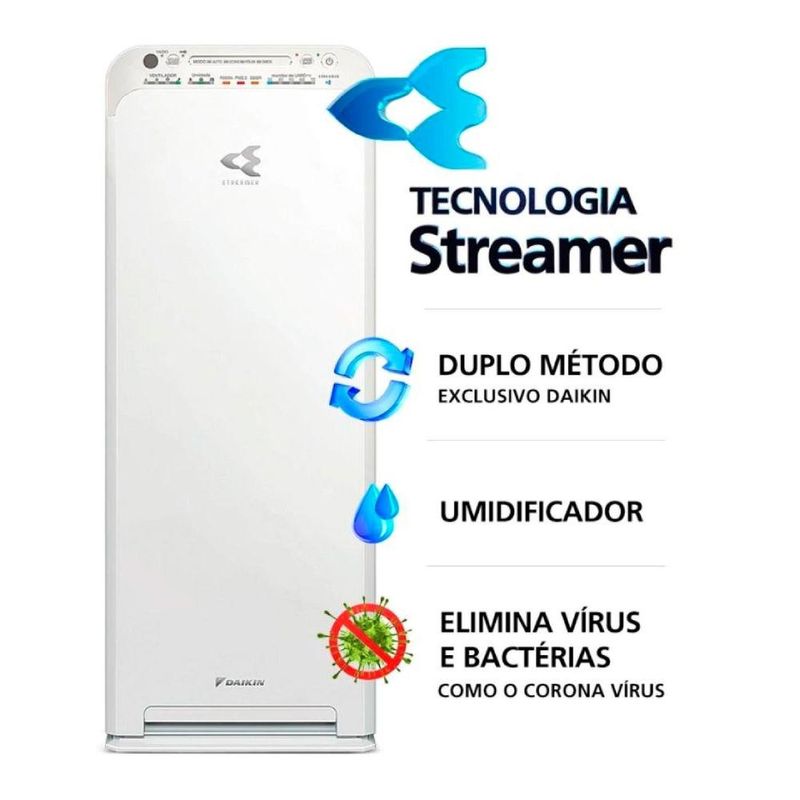 purificador e umidificador de ar streamer daikin mck55 127v (mp)