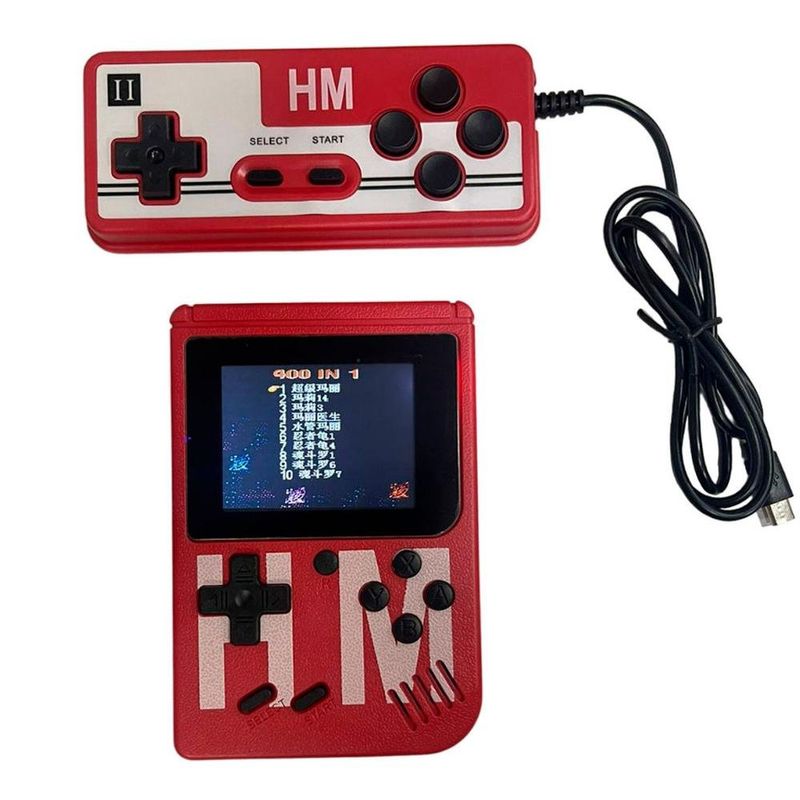 mini game portátil h'maston 2 jogadores yxj02 vermelho (mp)