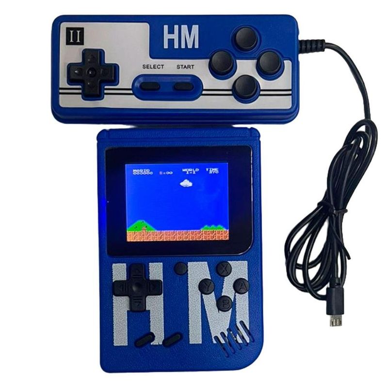 mini game portátil h'maston 2 jogadores yxj02 azul (mp)