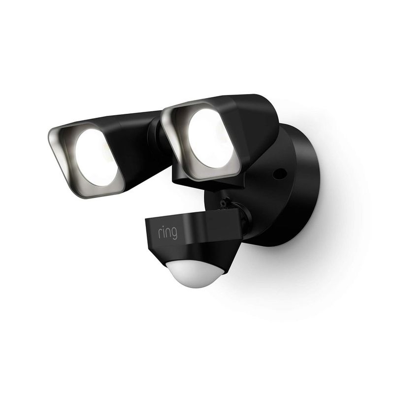 lampada de segurança com sensor de movimento ring floodlight preto a-bi