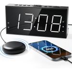 despertador led 19" roxicosly vibração dupla usb preto a-bi