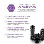 escova rotativa philco beauty shine 1100w rosa pec07r