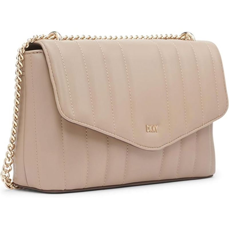 bolsa de ombro dkny lexington toffee bege a-bi