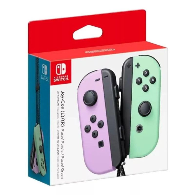 controle nintendo switch joy-con roxo e verde (mp)