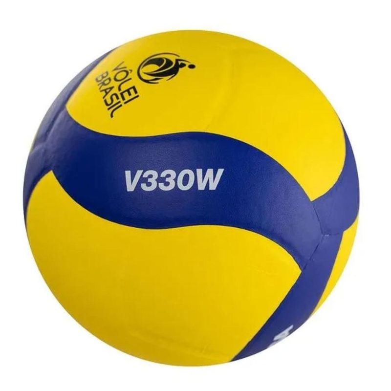bola mikasa microfibra amarelo e azul tamanho 5 v330w (mp)