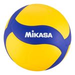bola mikasa couro sintético costurado amarelo tamanho 5 v335w (mp)