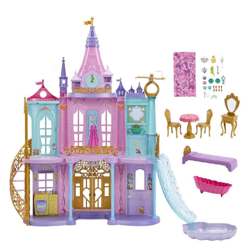 casa de boneca mattel castelo real dos sonhos hlw29