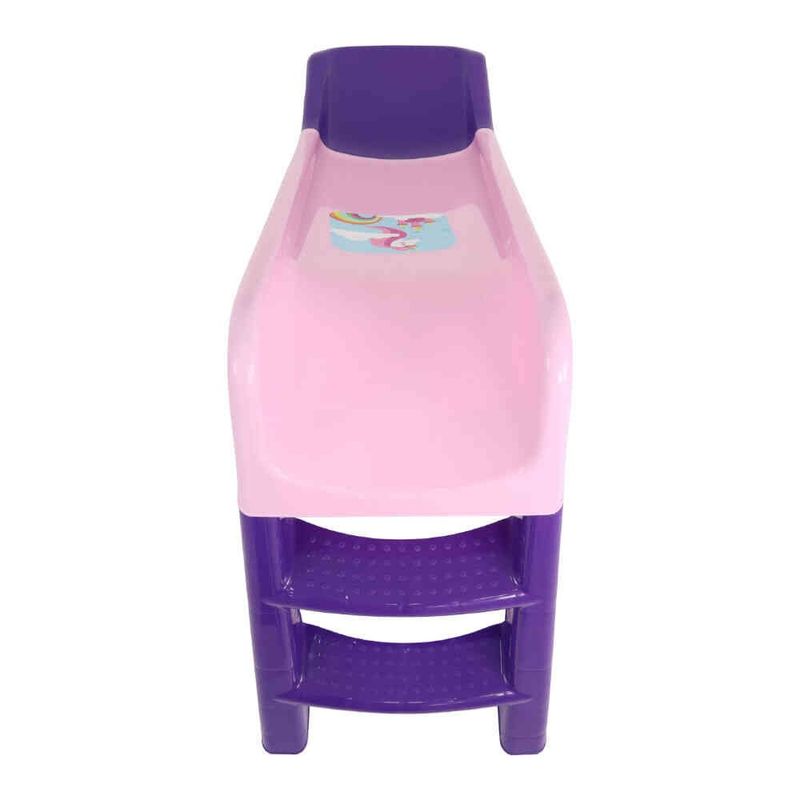 escorregador infantil belfix unicórnio rosa e roxo 558634