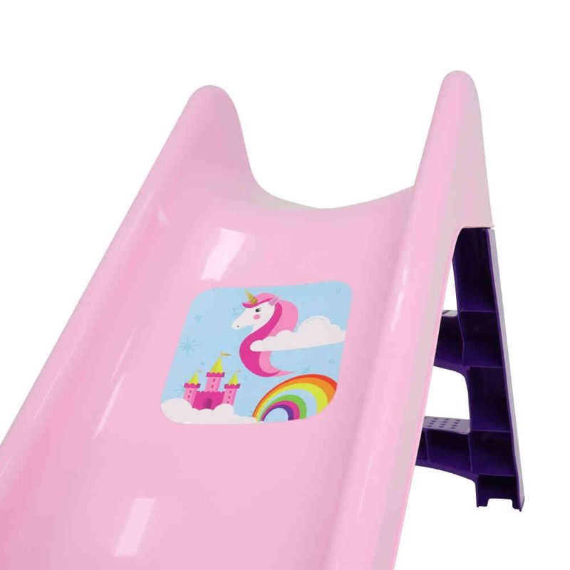 escorregador infantil belfix unicórnio rosa e roxo 558634