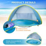 barraca de praia banafich para bebês azul a-bi
