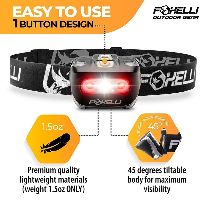 lanterna foxelli farol led a-bi