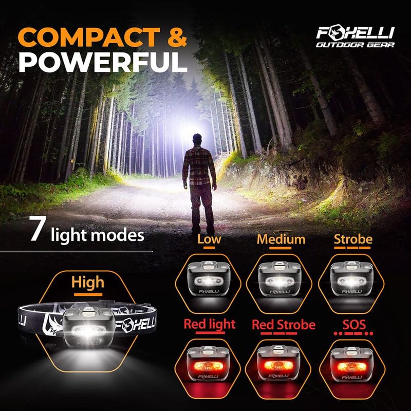 lanterna foxelli farol led a-bi