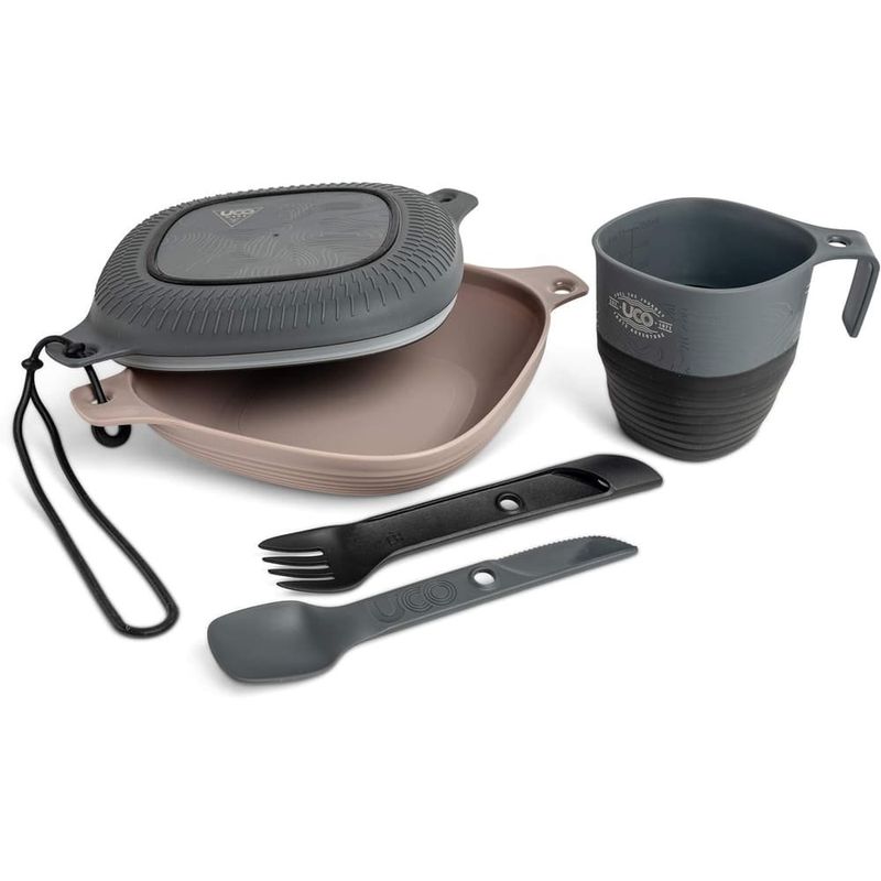 kit acampamento 6 peças uco cinza a-bi