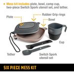 kit acampamento 6 peças uco cinza a-bi