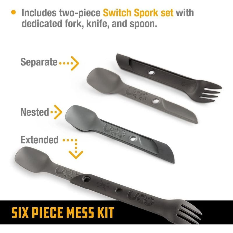 kit acampamento 6 peças uco cinza a-bi